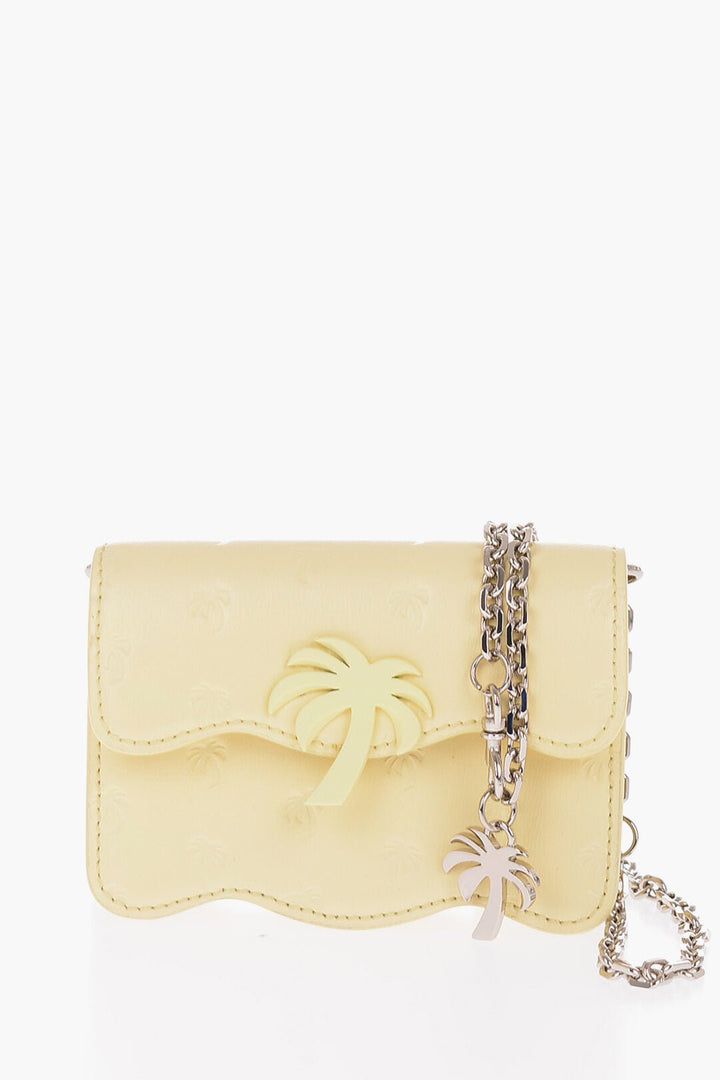 Other - Palm Angels Palm Tree Motif Leather Mini Bag with Chain Shoulder Strap - 8055167022022 - Ask Me Wear