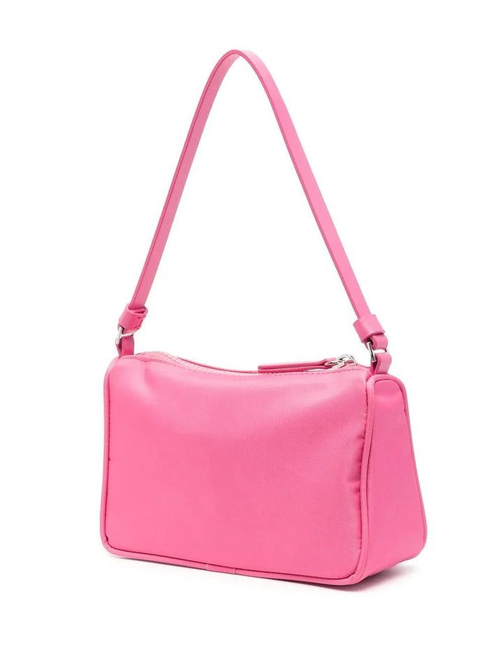 Bags - PALM ANGELS WOMEN Big Palm Nylon Pouch Pink - PWNS004S23FAB0023030 - Ask Me Wear