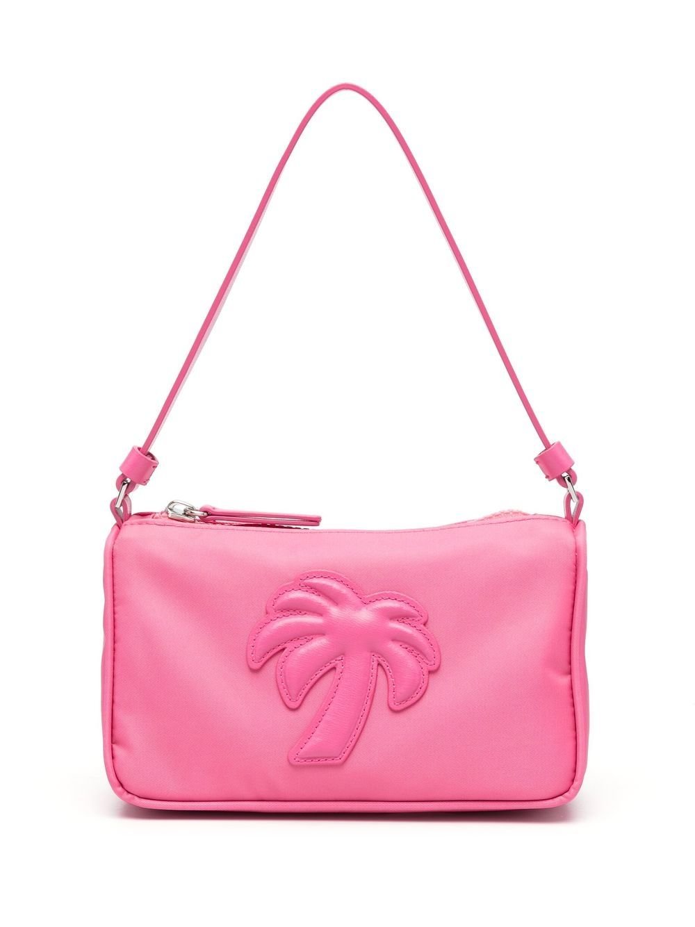 Bags - PALM ANGELS WOMEN Big Palm Nylon Pouch Pink - PWNS004S23FAB0023030 - Ask Me Wear