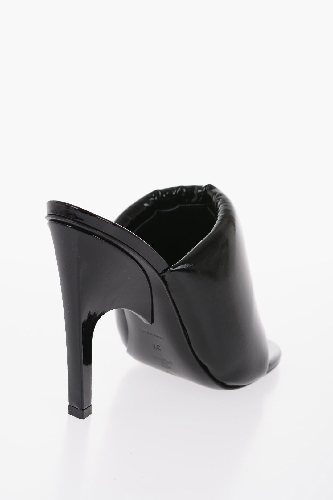 The Attico Patent Faux Leather REM Mules Heel 11.5cm