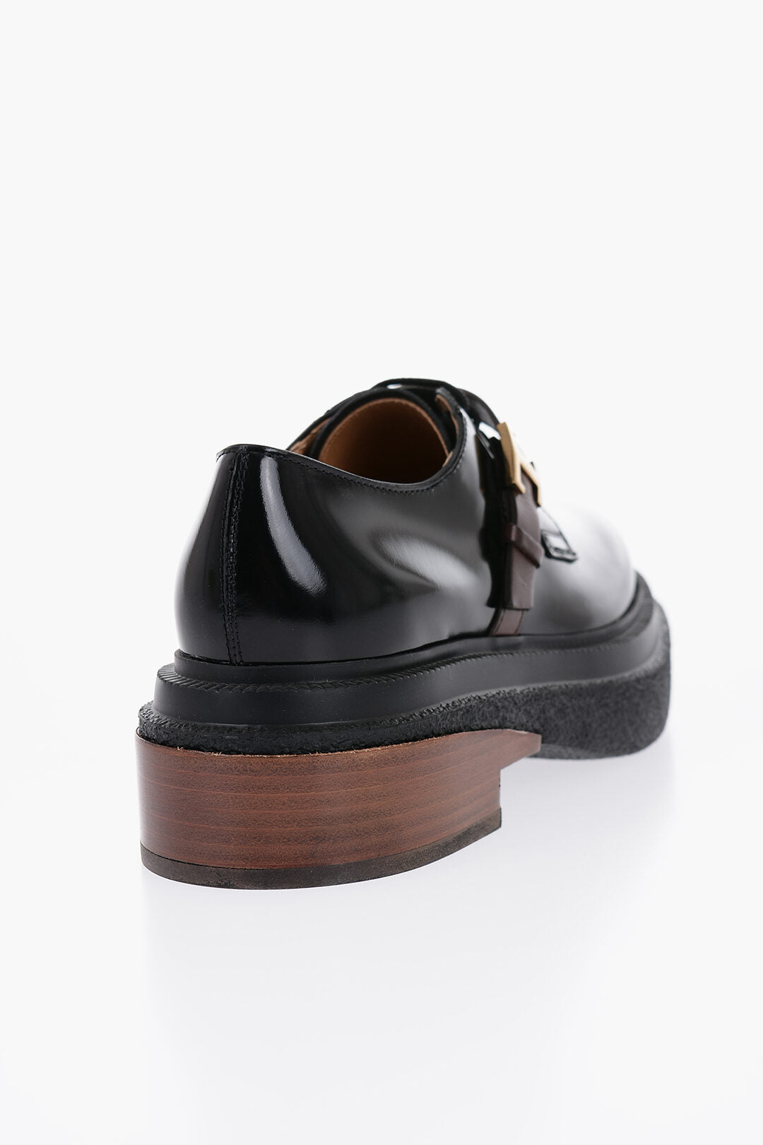 Tod's Patent Leather Derby Shoes with Strap