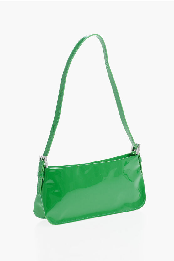 By Far Patent Leather DULCE Rectangular Shoulder Bag