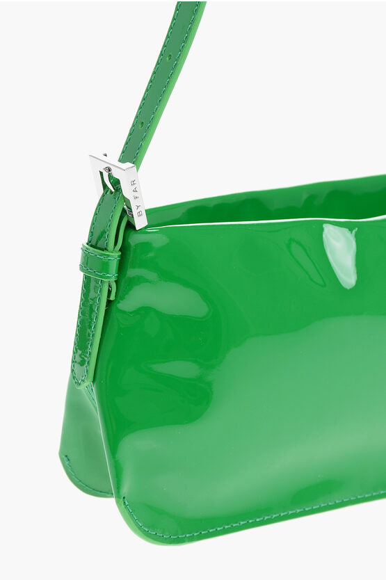 By Far Patent Leather DULCE Rectangular Shoulder Bag