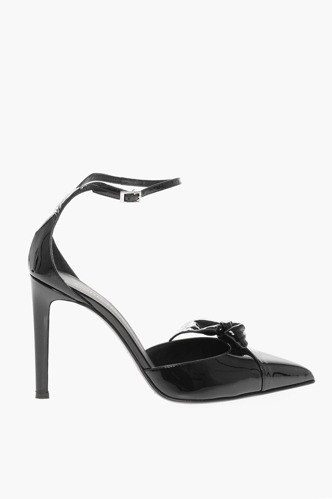 Giuseppe Zanotti Patent Leather Sandals With Knot Deail Heel 11 cm