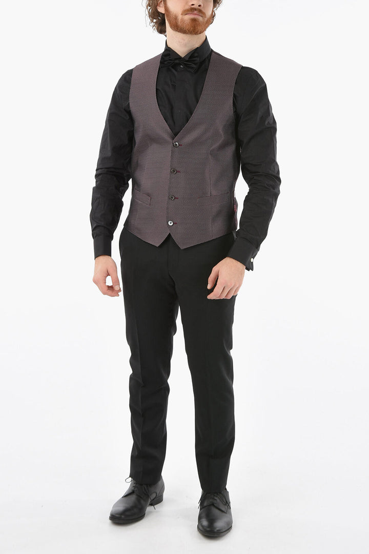 Corneliani Patterned Silk CERIM.ACADEMY Waistcoat