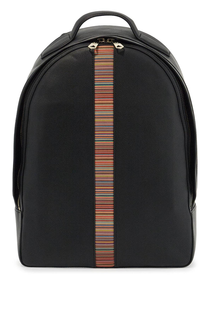 Bags - Paul Smith "signature Stripe Leather Backpack" - 242402FBS000004 - 79 - os - Ask Me Wear