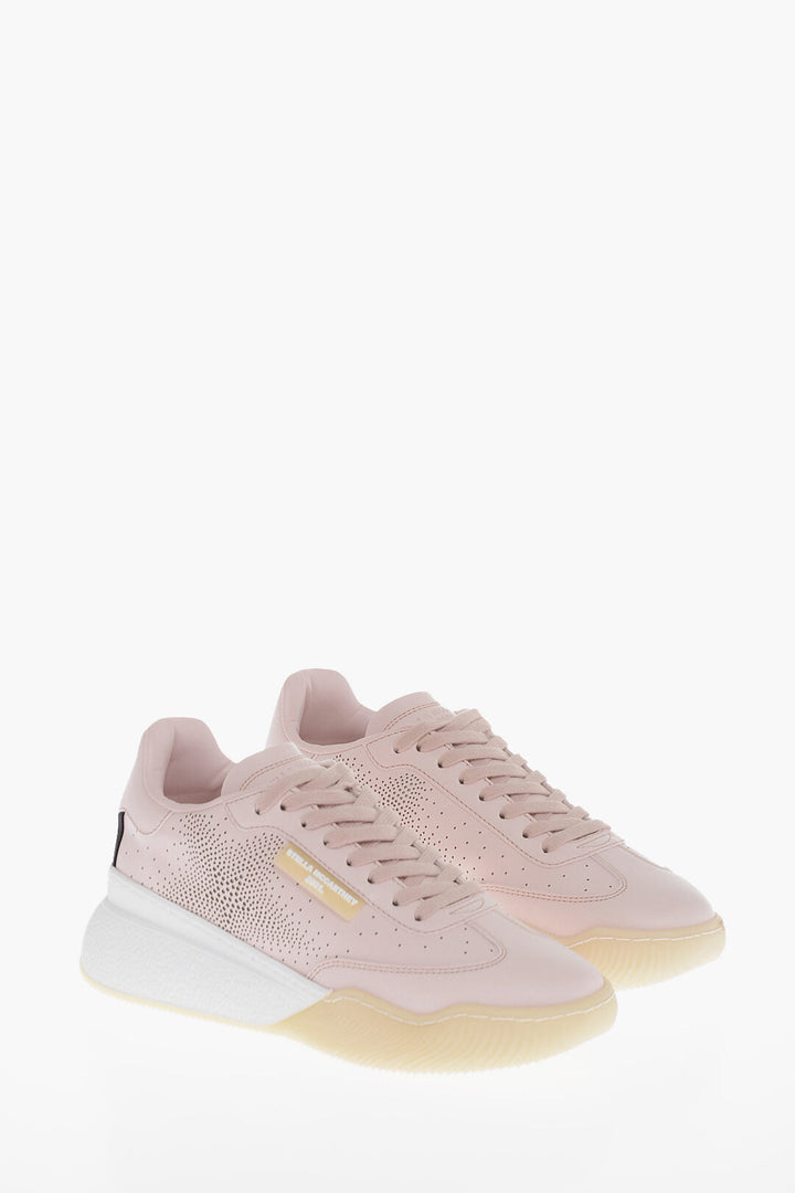 Stella McCartney Perforated Detail LOOP Eco-Leather Sneakers