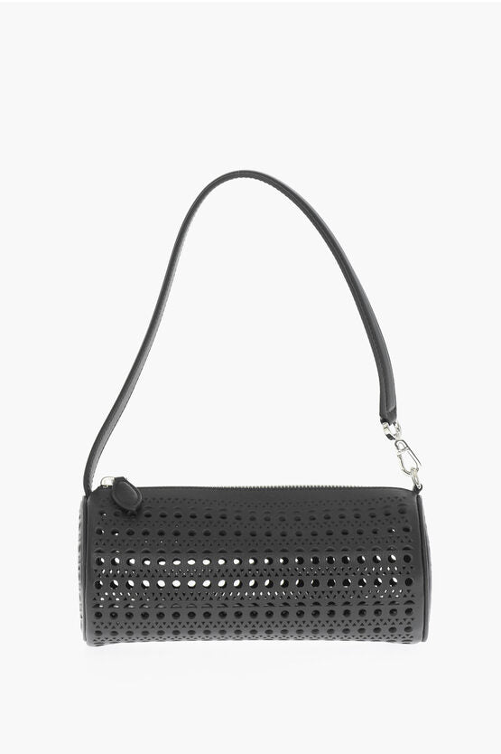 Bolso de hombro de piel perforada Alaia