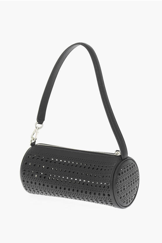 Bolso de hombro de piel perforada Alaia