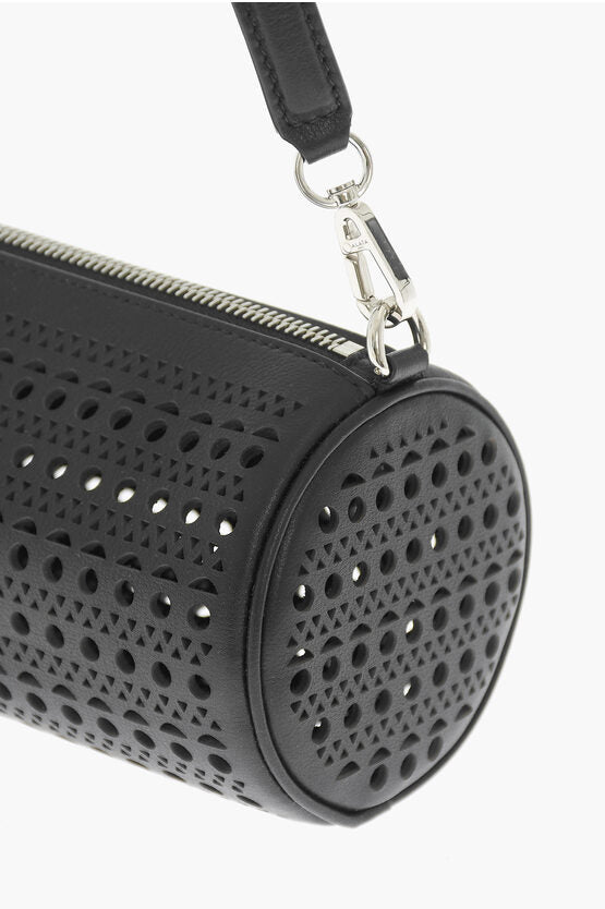 Alaia Perforated Leather Shoulder Bag