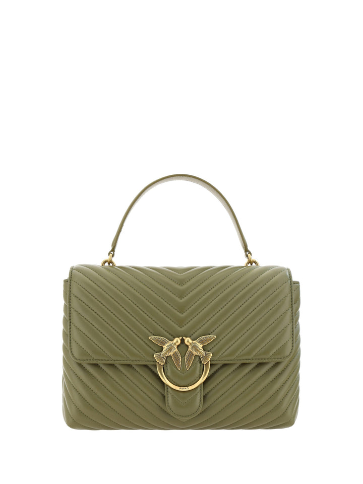  - PINKO Emerald Elegance Calf Leather Handbag - 8057769070692 - Ask Me Wear