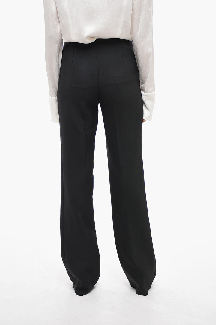 Salvatore Ferragamo Pleated High Waist Pants