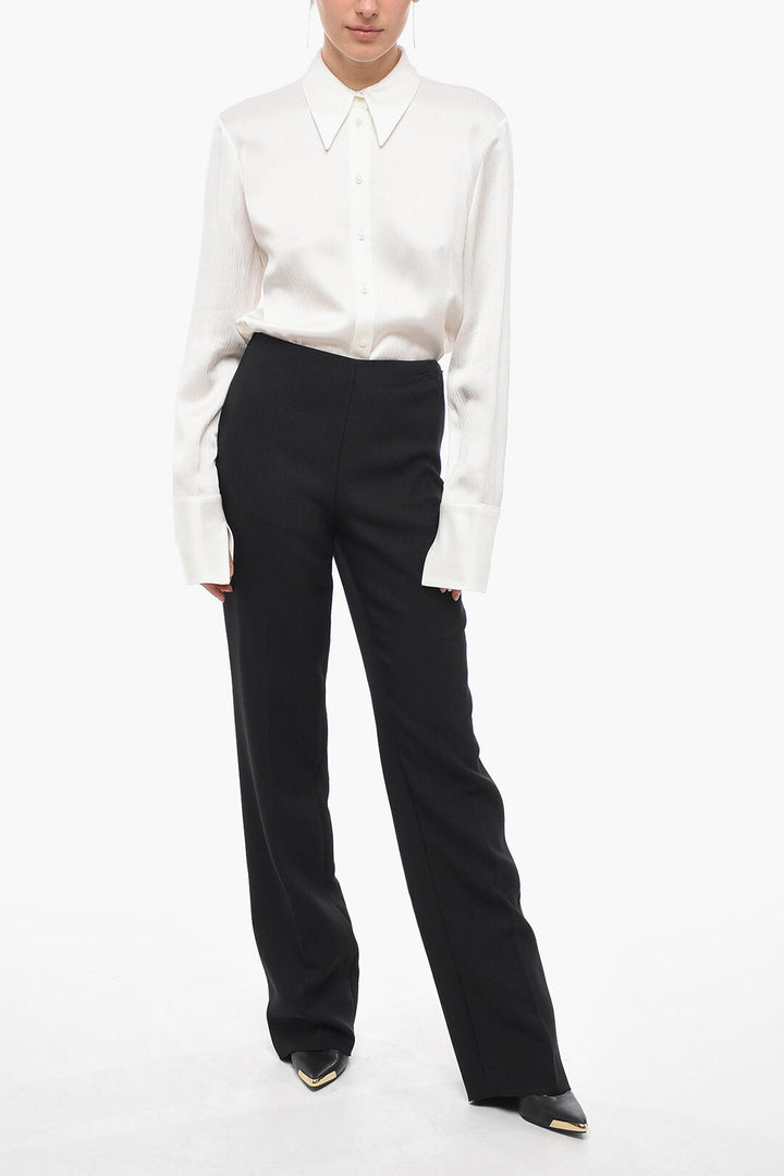 Salvatore Ferragamo Pleated High Waist Pants