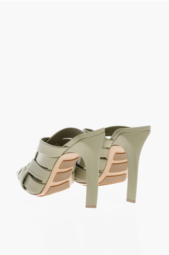 Bottega Veneta Pointed Braided Leather Mules