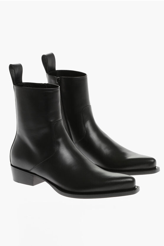 Bottega Veneta Pointed Leather Boots