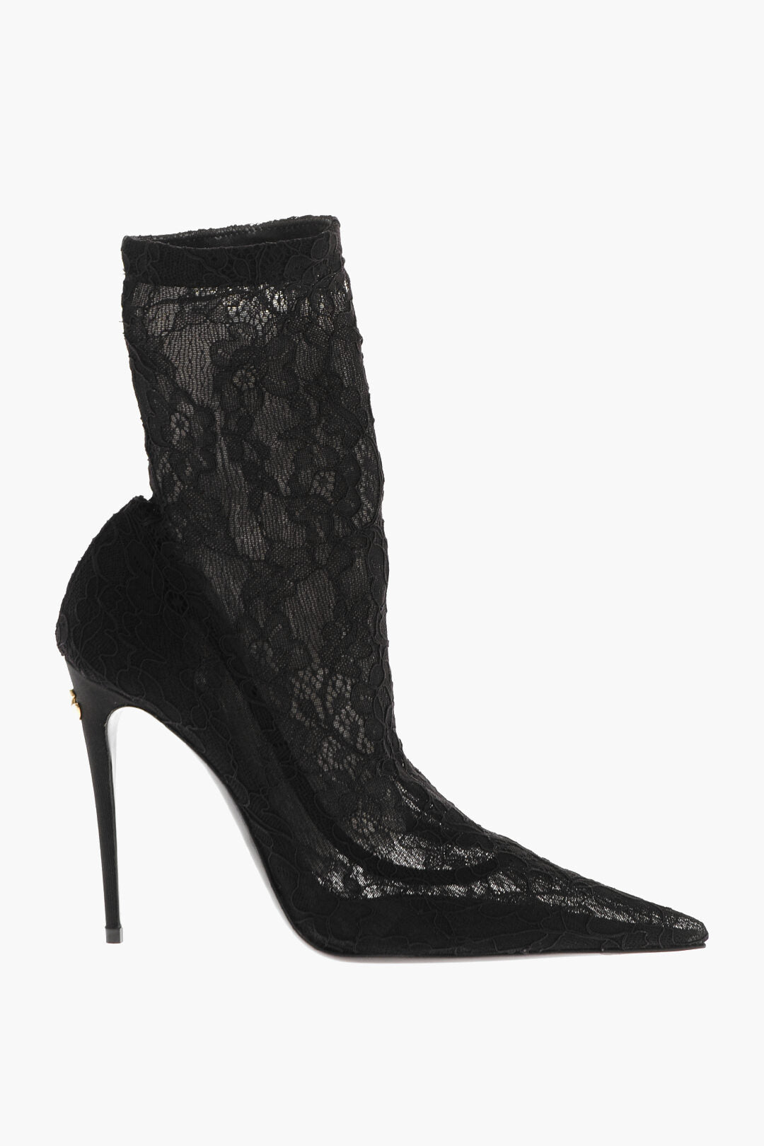 Dolce & Gabbana Pointed Stretchy Lace Booties 11 cm