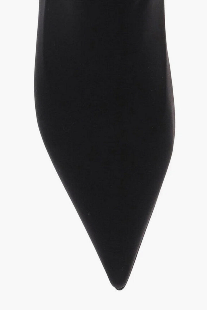 Dolce & Gabbana Pointed Toe Stretch Fabric Over-The-Knee Boots