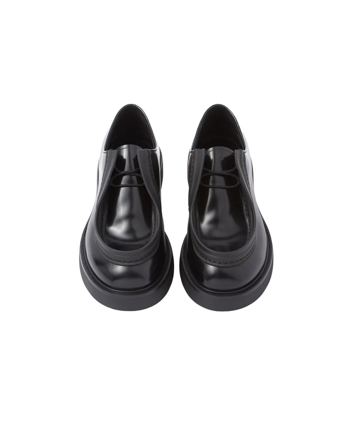 Shoes - Prada Diapason Opaque Brushed Leather Lace Up Loafers - 2EG421 055 F0002 - 10 - Ask Me Wear