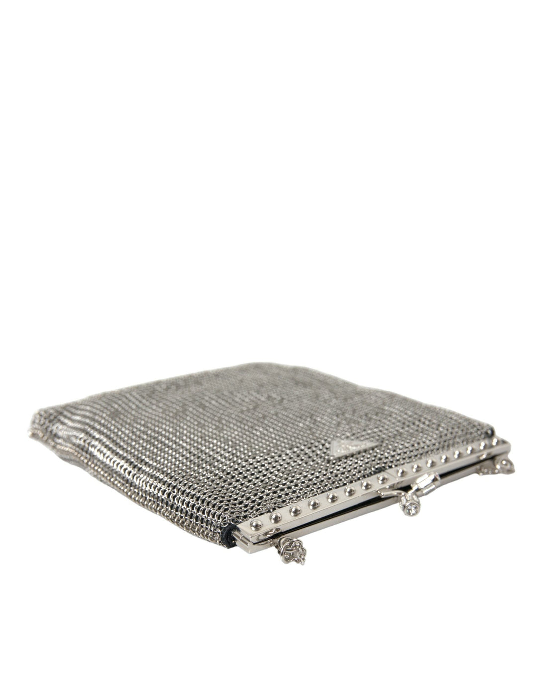  - Prada Elegant Silver Mesh Shoulder Evening Bag - BAG1182 - Ask Me Wear