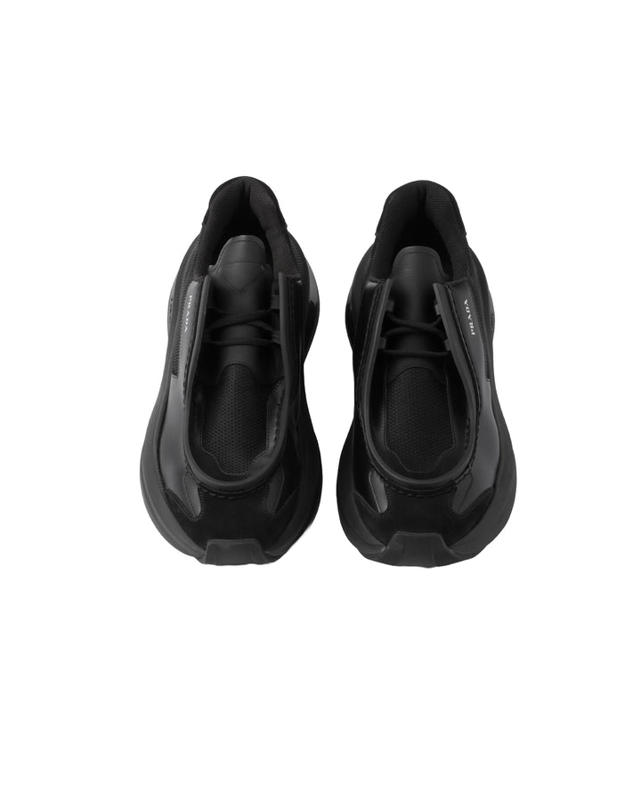 Shoes - Prada Men's Phaser Sneakers With Rubber Burlotto Detail - 2EG424 3C37 F0002 - 7 - Ask Me Wear