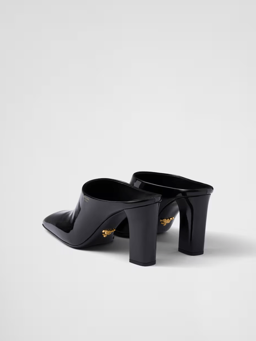 Prada - Prada Patent leather heeled sandals - 1I839N_069_F0002_F_085_37 - Ask Me Wear