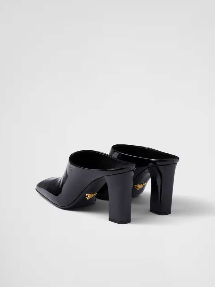 Prada - Prada Patent leather heeled sandals - 1I839N_069_F0002_F_085_37 - Ask Me Wear