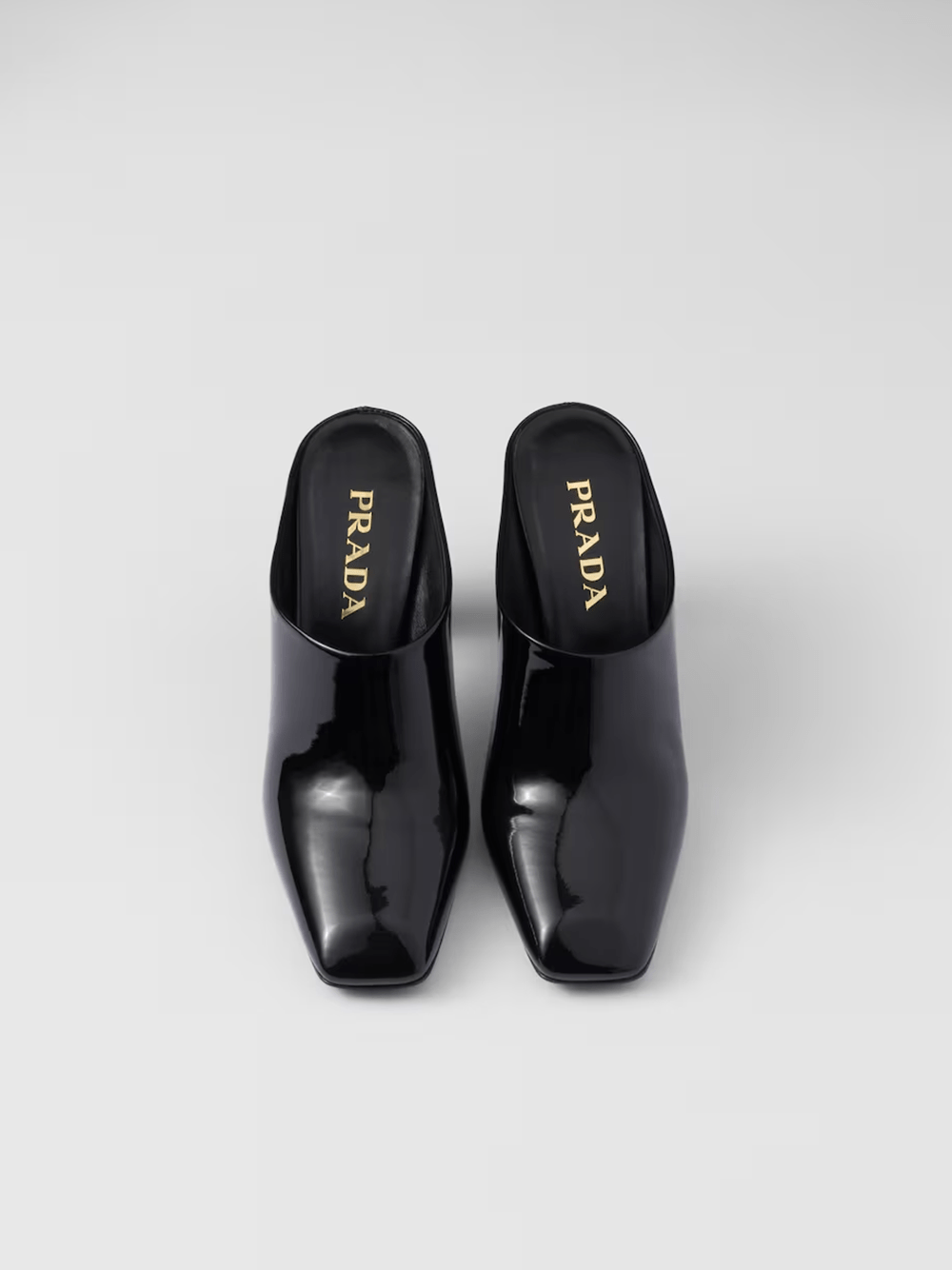 Prada - Prada Patent leather heeled sandals - 1I839N_069_F0002_F_085_37 - Ask Me Wear
