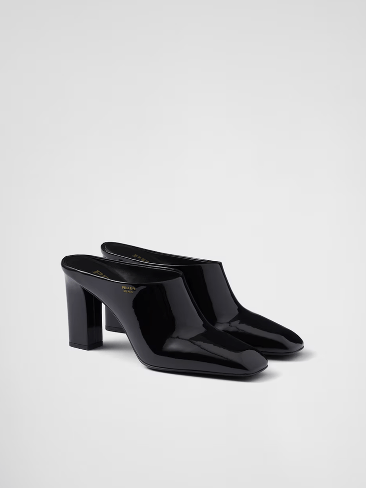 Prada - Prada Patent leather heeled sandals - 1I839N_069_F0002_F_085_37 - Ask Me Wear