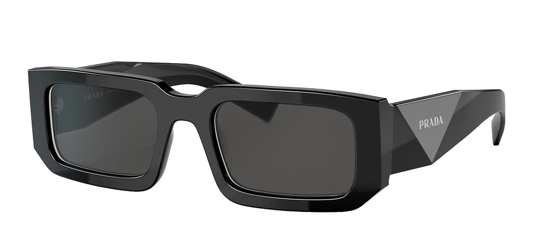 PradaSunglasses - Prada PR 06YS 09Q5S0 Rectangle Plastic Black Sunglasses with Grey Lens - PR_06YS_09Q5S0_53mm - Ask Me Wear