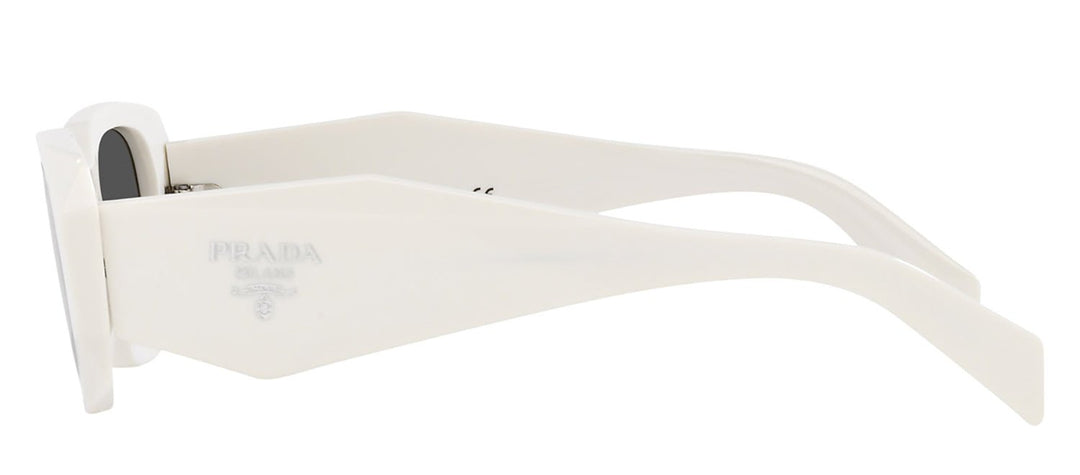 PradaSunglasses - Prada PR 17WSF 1425S0 Rectangle Plastic White Sunglasses with Grey Lens - PR_17WSF_1425S0_51mm - Ask Me Wear