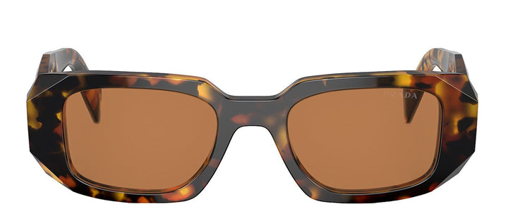 PradaSunglasses - Prada PR 17WSF VAU2Z1 Rectangle Plastic Tortoise Sunglasses with Brown Lens - PR_17WSF_VAU2Z1_51mm - Ask Me Wear