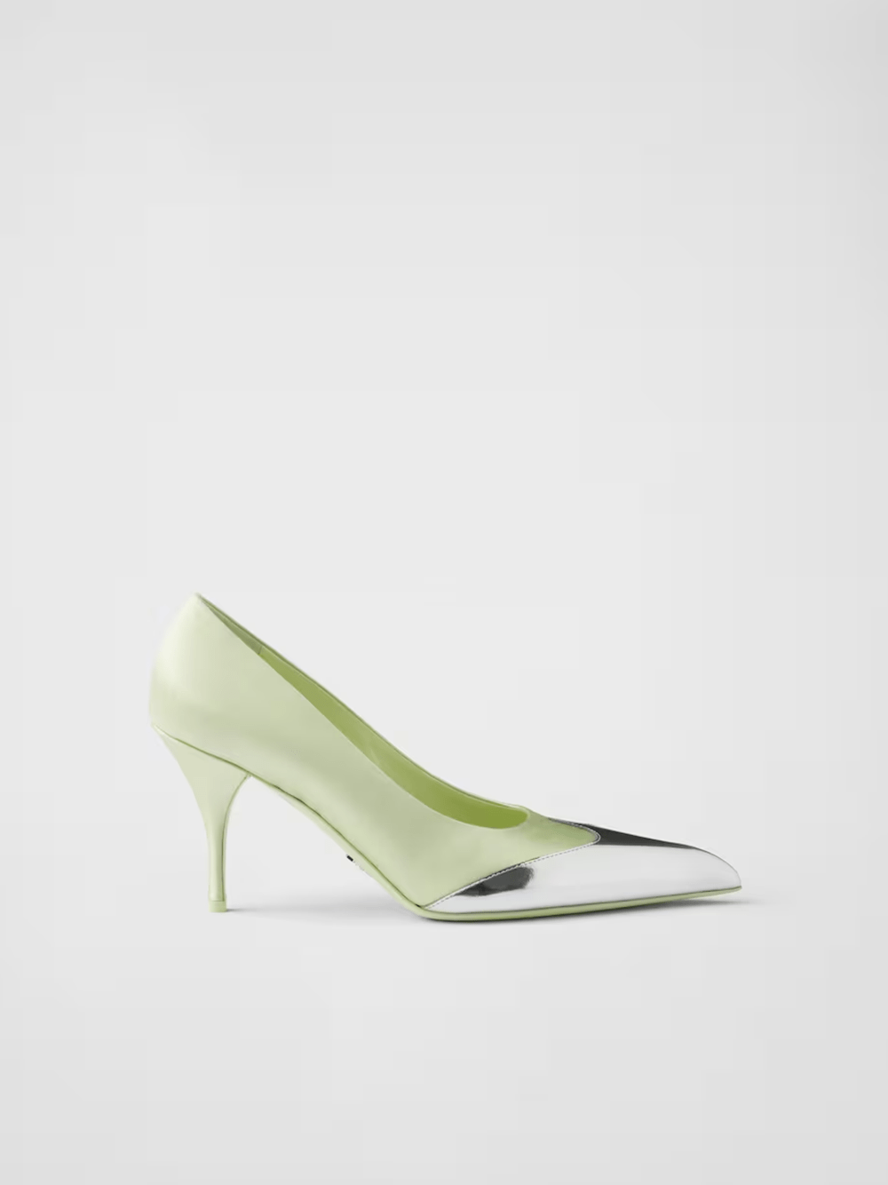 Prada - Prada Satin And Metallic Leather Pumps - 1I968N_049_F065J_F_A085_35.5 - Ask Me Wear