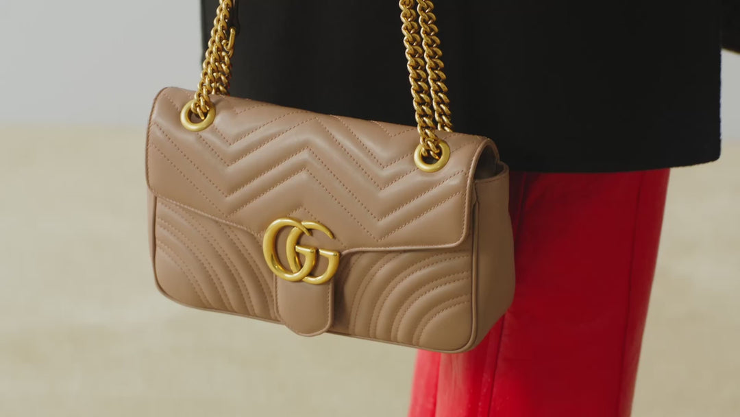 GUCCI GG Marmont Small matelass'e shoulder bag