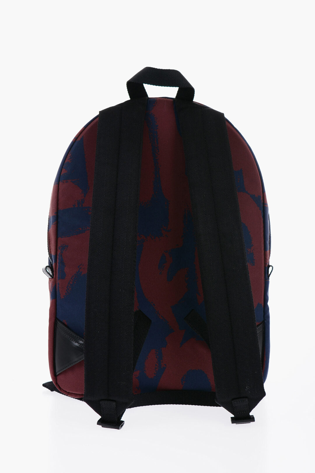 Alexander McQueen Printed Fabric Backpack with Contrasting Logo