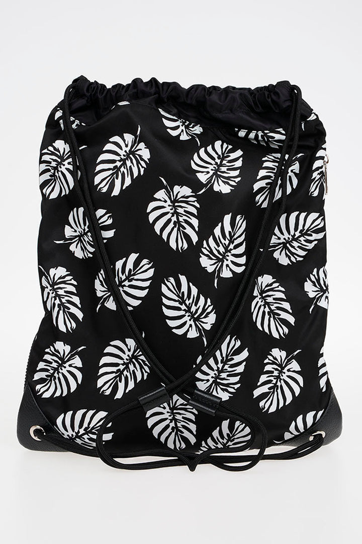 Dolce & Gabbana Printed Fabric Drawstring Bag