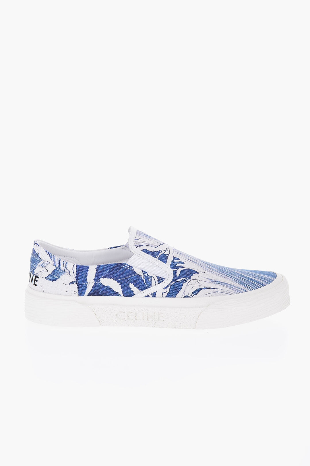 Celine Printed Fabric WAVES Slip-On Sneakers