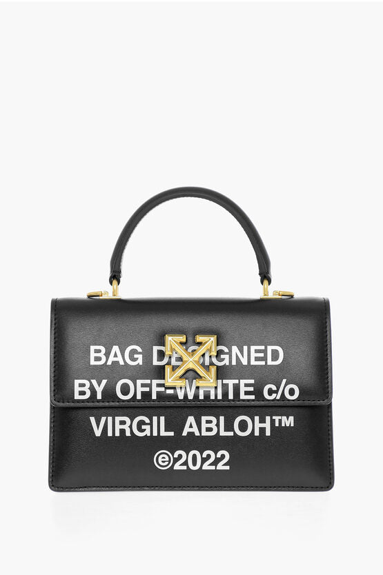 Off-White Printed Leather JITNEY Handbag