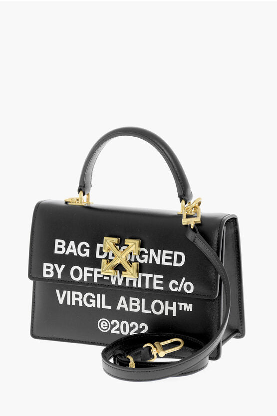 Off-White Printed Leather JITNEY Handbag