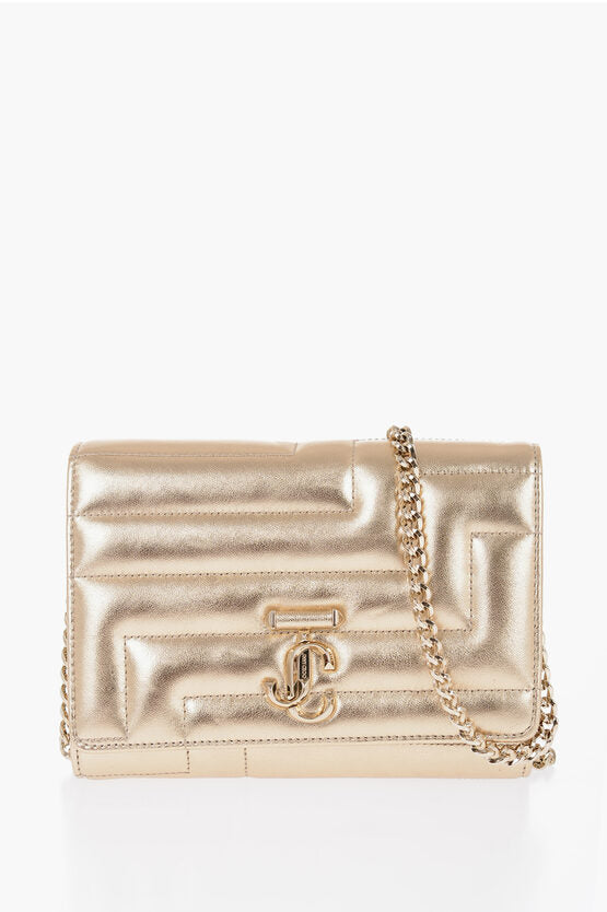 Jimmy Choo Quilted AVENUE Clutch with Removable Shoulder Strap