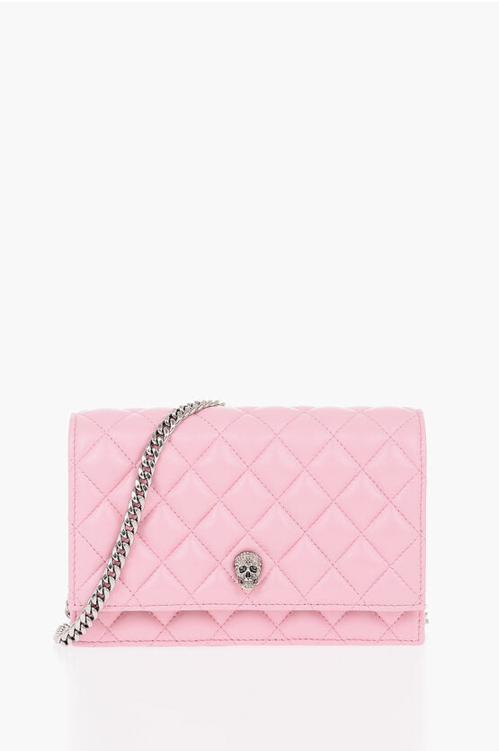 Alexander McQueen Quilted Leather Crossbody Bag with Chain