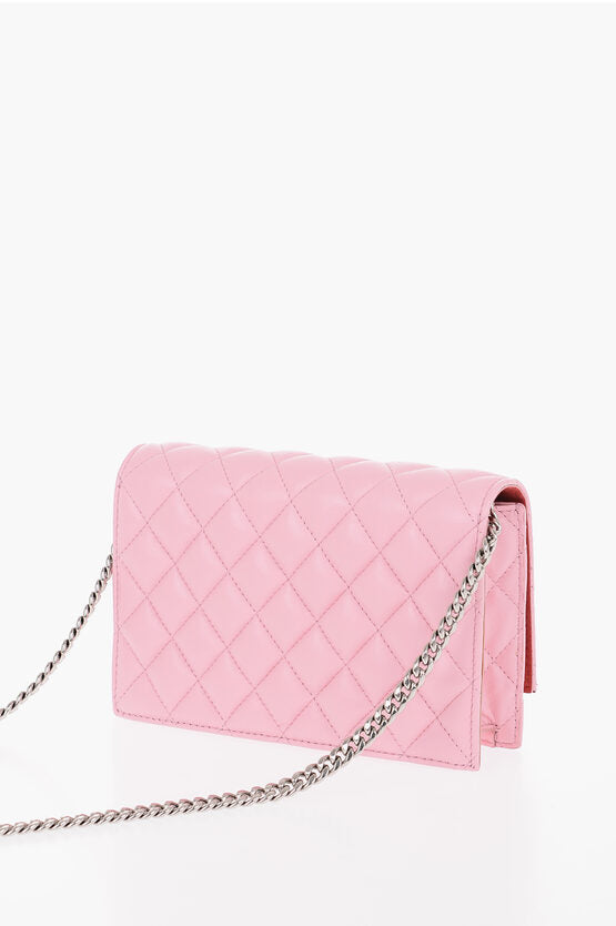 Alexander McQueen Quilted Leather Crossbody Bag with Chain