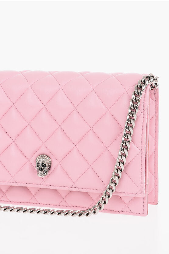 Alexander McQueen Quilted Leather Crossbody Bag with Chain