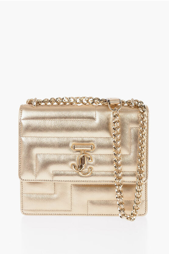 Bolso VARENNE acolchado con aplicación de logotipo de Jimmy Choo