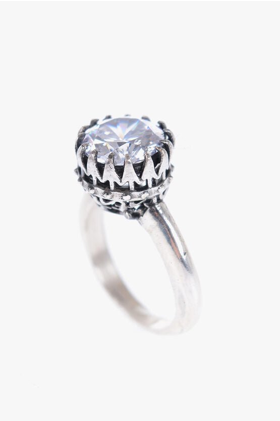 Rings - Quinto Ego Silver KING Ring with Zircon - 9900059380331 - Ask Me Wear