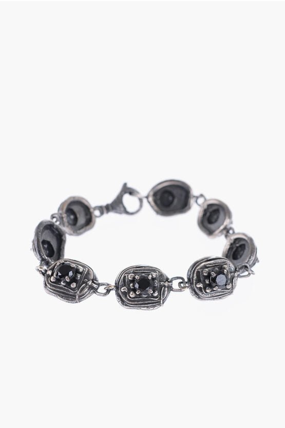 Bracelets - Quinto Ego Silver RAW&GEMME Bracelet 18 Free size - 9900059381017 - Ask Me Wear