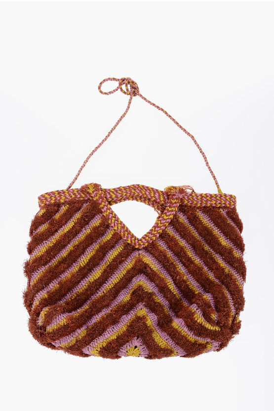 Made for a Woman Raffia Hand Bag with Fringes