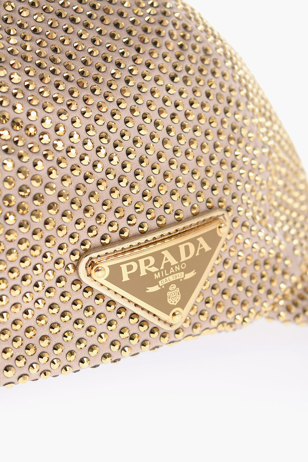 Prada Rhinestone Embellished Baseball Cap