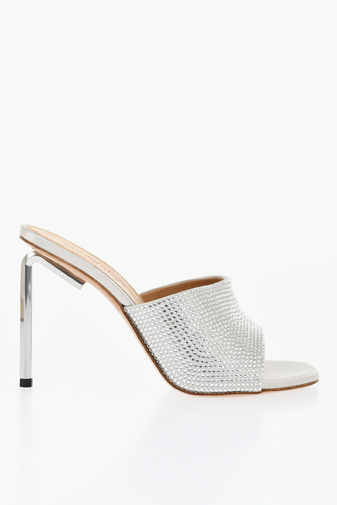 Off-White Rhinestoned ALLEN Open-Toe Mules 10 cm