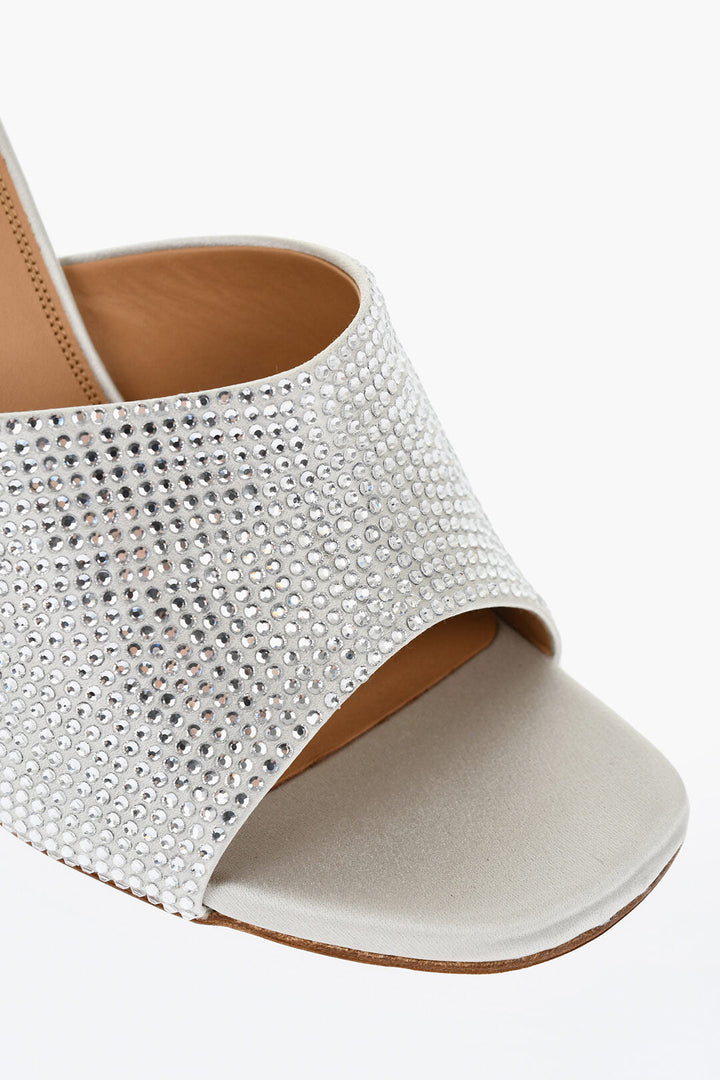 Off-White Rhinestoned ALLEN Open-Toe Mules 10 cm