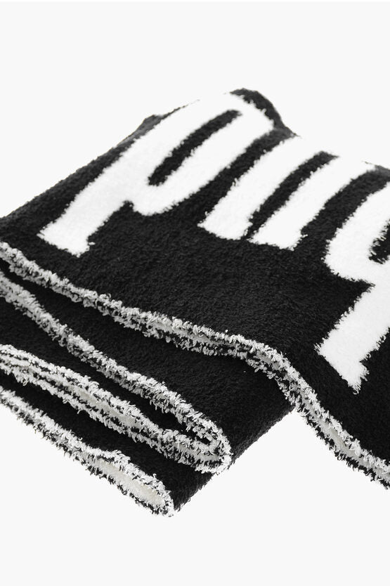 Accessories - Scarves - Rhude Two - Tone Fuzzy Scarf with Maxi Logo and Fringes - 7600000356416 - Ask Me Wear